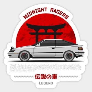 Tuner White Celica MK4 JDM Sticker